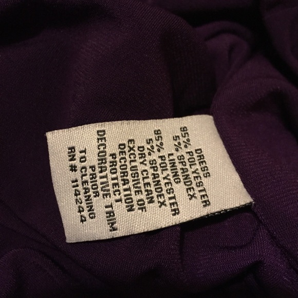 Eliza J Purple Jeweled Blouson Dress Size 8 - Picture 3 of 3